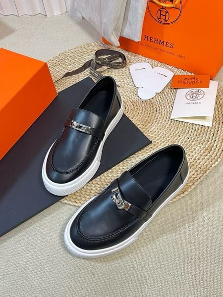 Hermes Game slip-on sneaker - black leather