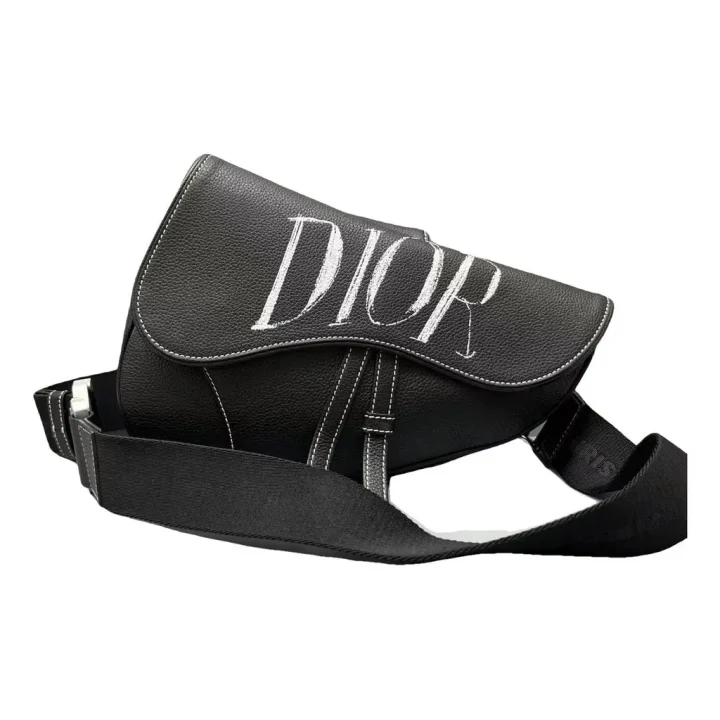 Dior Saddle Bag Leather Zwart