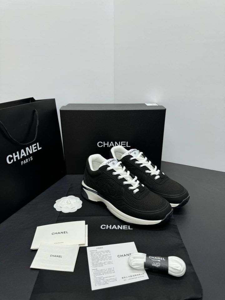 Chanel Sneakers Black on Black