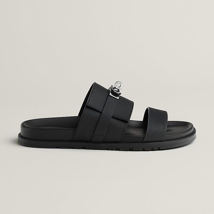 Hermes Jackson Sandal - Zwart Spiegel