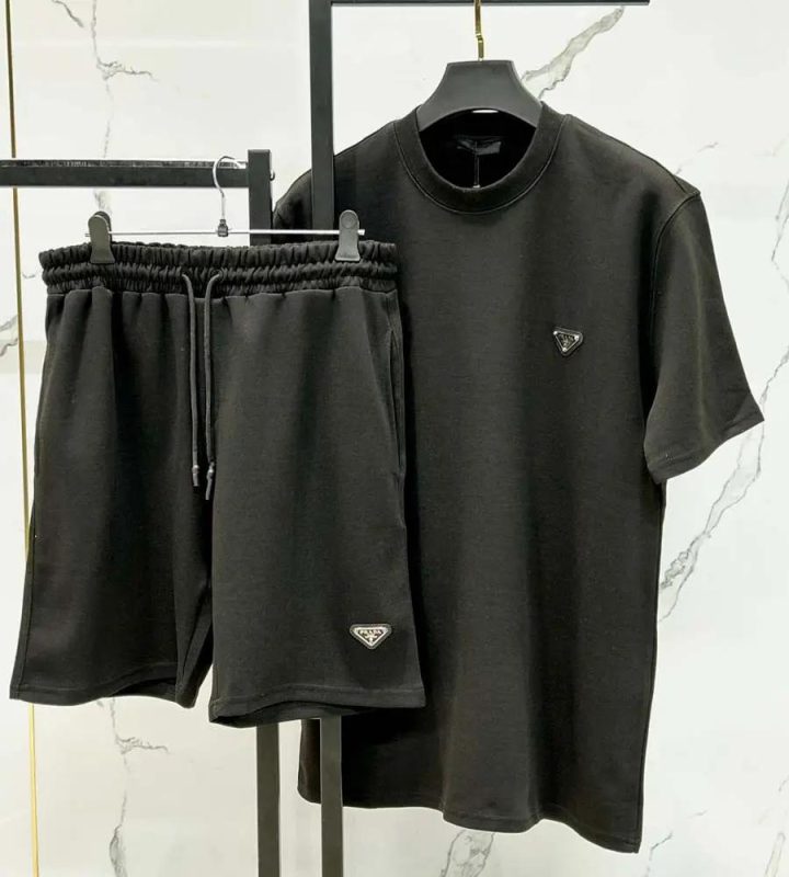 Prada Set Black Front Logo