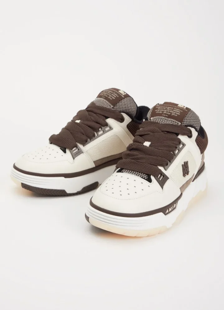 Amiri bone runner - brown/white