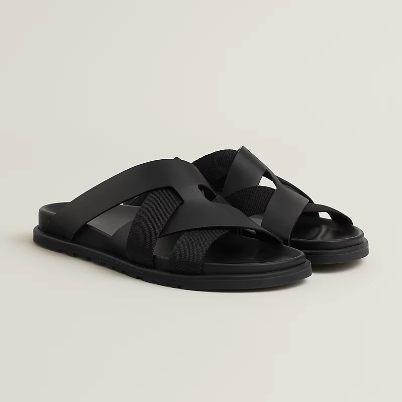 Hermes Kazimir Sandal Zwart