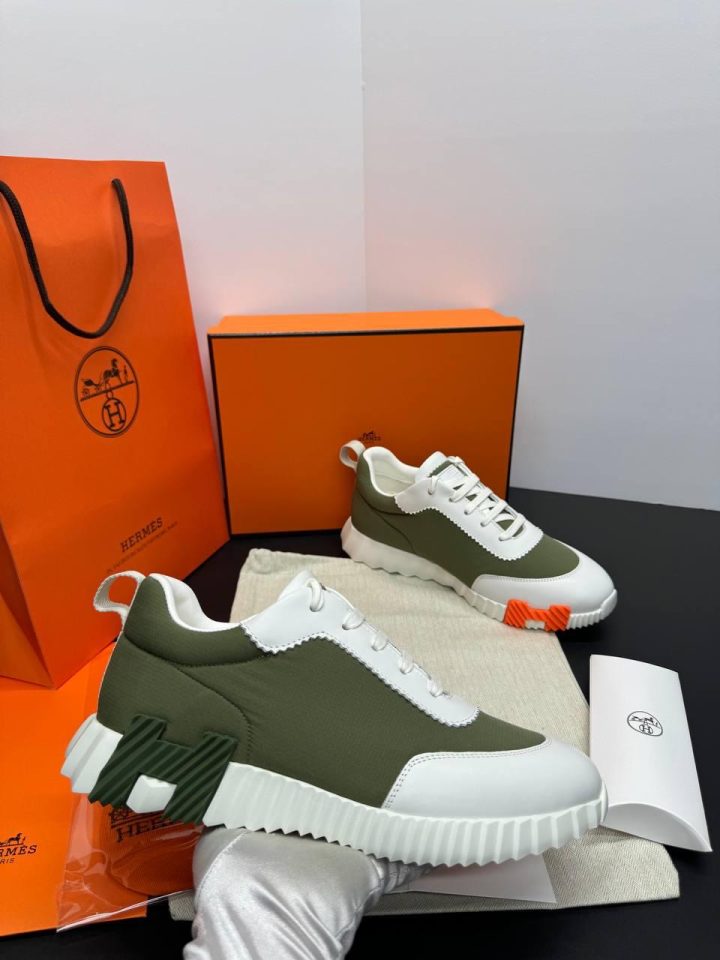 HERMES BOUNCING SNEAKER – Green White