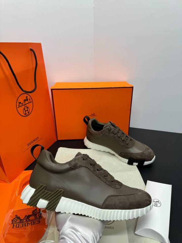 HERMES BOUNCING SNEAKER - Brown