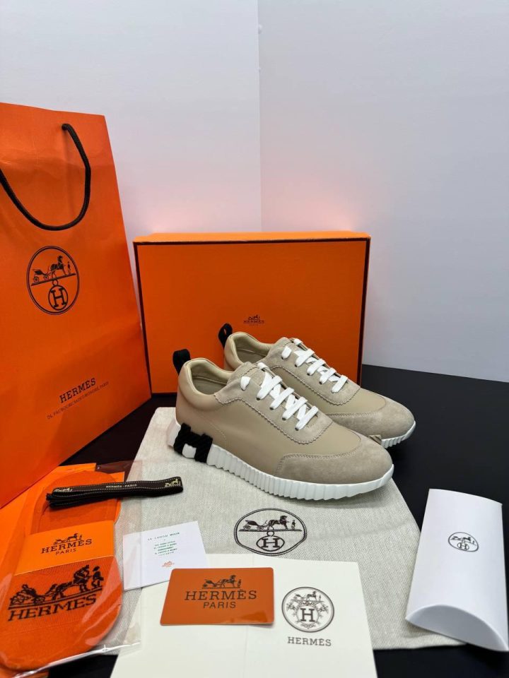 HERMES BOUNCING SNEAKER - Beige