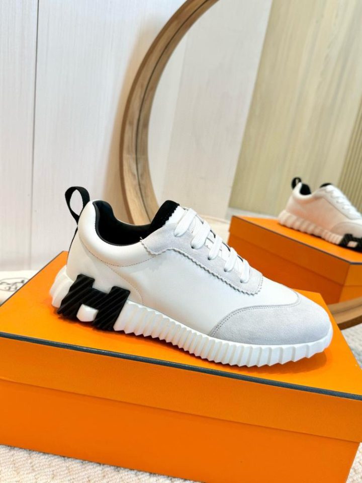 HERMES BOUNCING SNEAKER - White Black