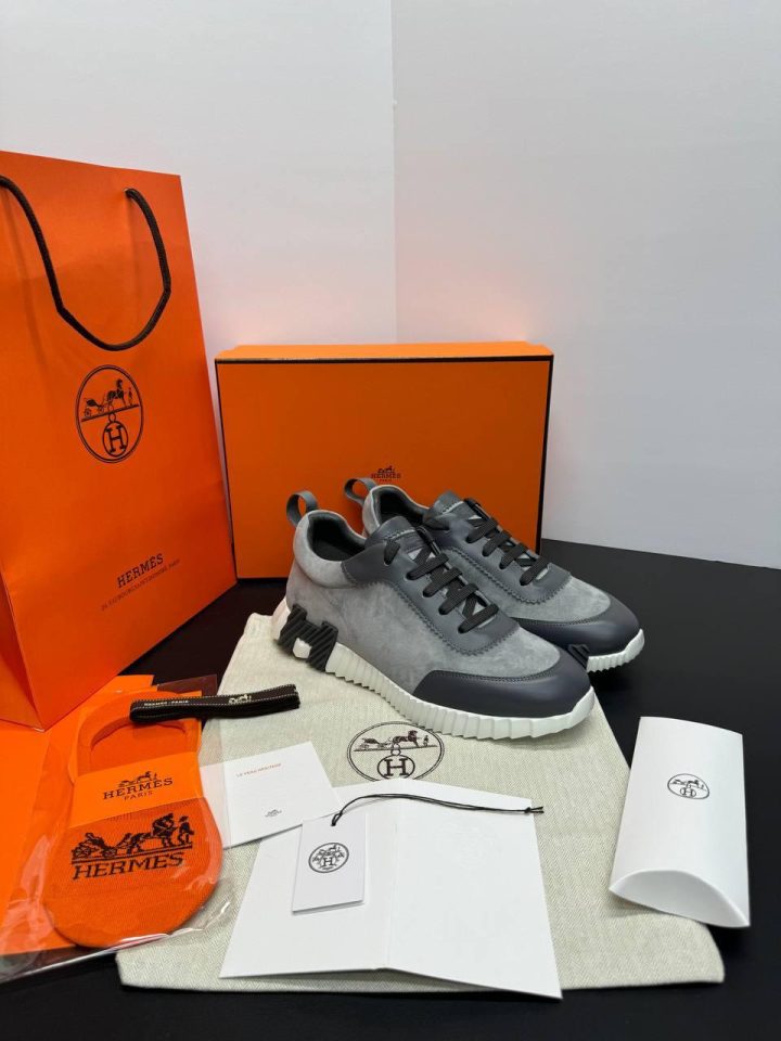 HERMES BOUNCING SNEAKER - Matt Grey