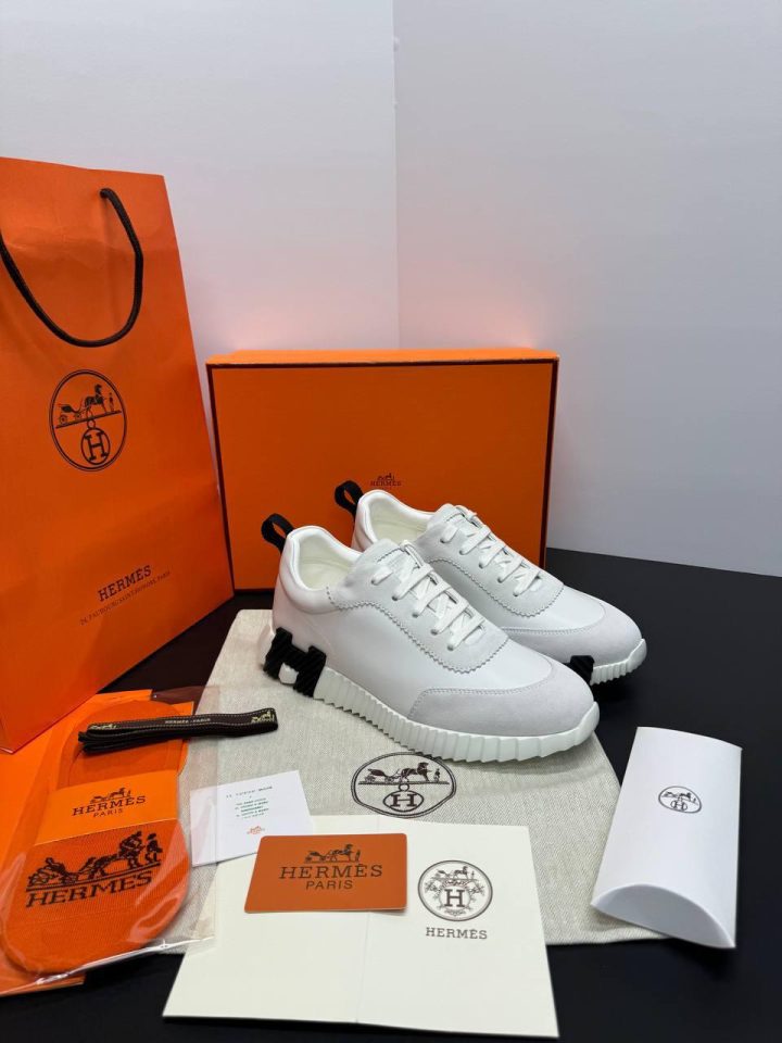 HERMES BOUNCING SNEAKER - White