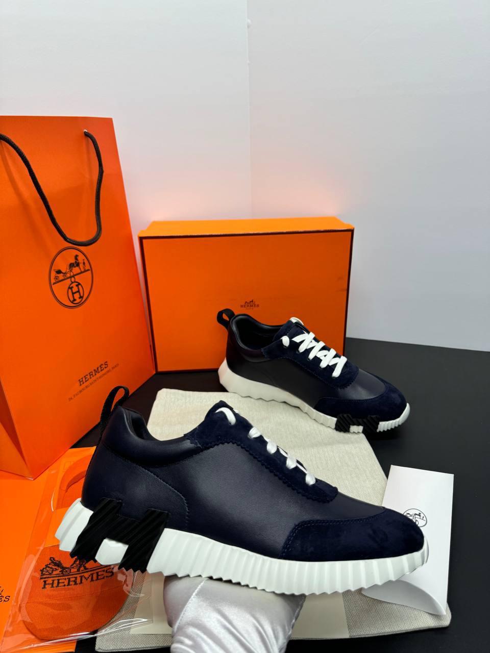 HERMES BOUNCING SNEAKER – Navy Blue