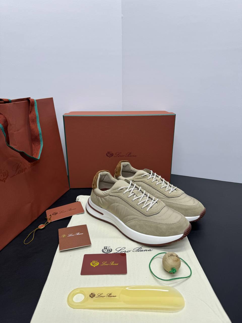 Loro piana suede beige