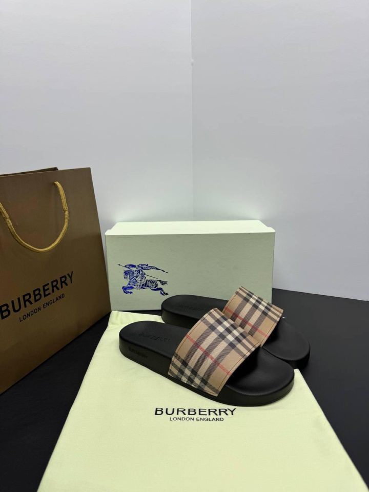 Burberry Check Slides