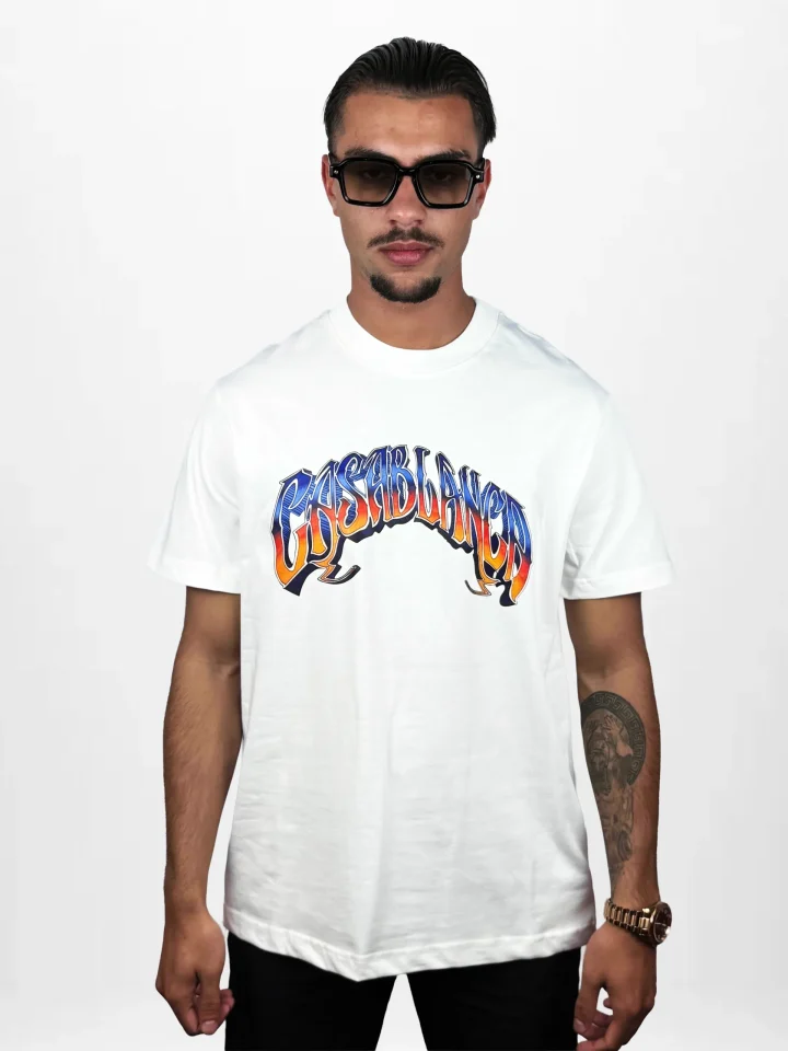 Casablanca Gradiënt Print - Wit