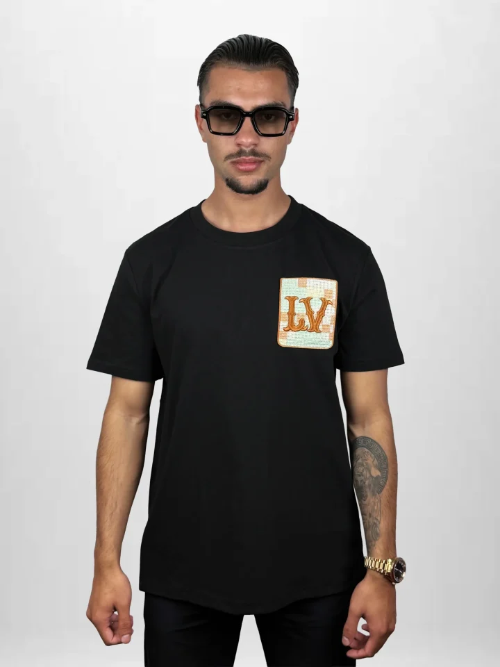 Louis Vuitton T-Shirt Print Zwart